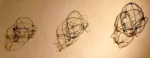 sirène,sculpture en fil de fer,pascal quignard